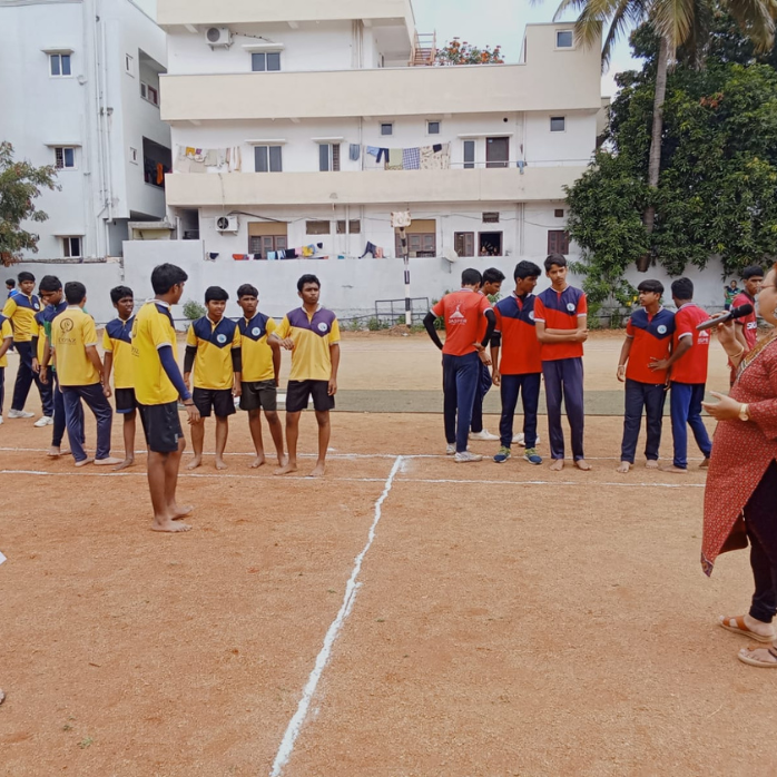 Students participating in sports and outdoor activities at Darsh Universal School Kapra